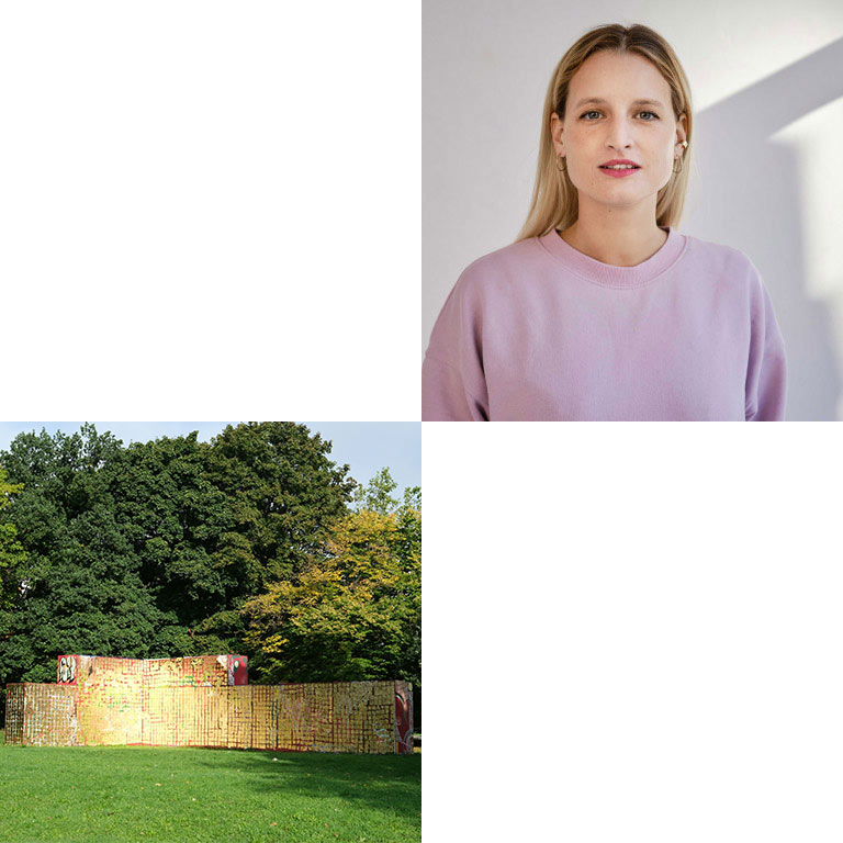 Portrait und ein Artwork von Magdalena Waller